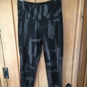 Grey and black workout leggings